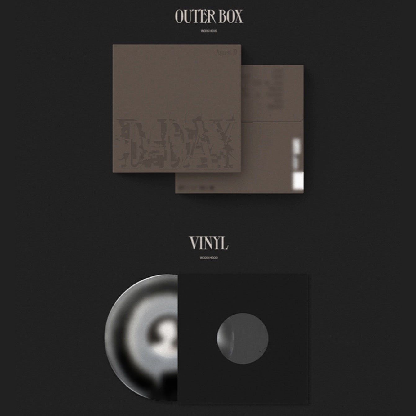 BTS SUGA AGUST D D-DAY Vinyl LP Limited Edition