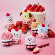 BT21 Official Strawberry Party Plush Keyring
