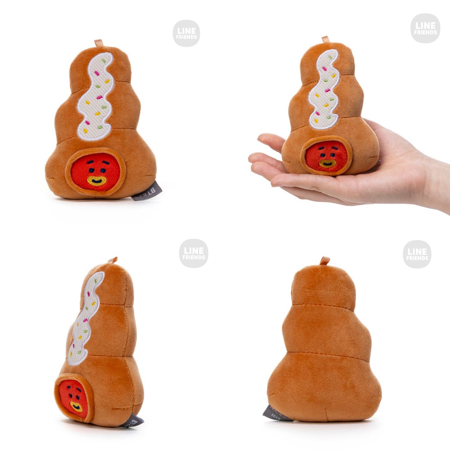 BT21 JAPAN Official Dreamy Sweets Face Doll and Teapot Cups Set
