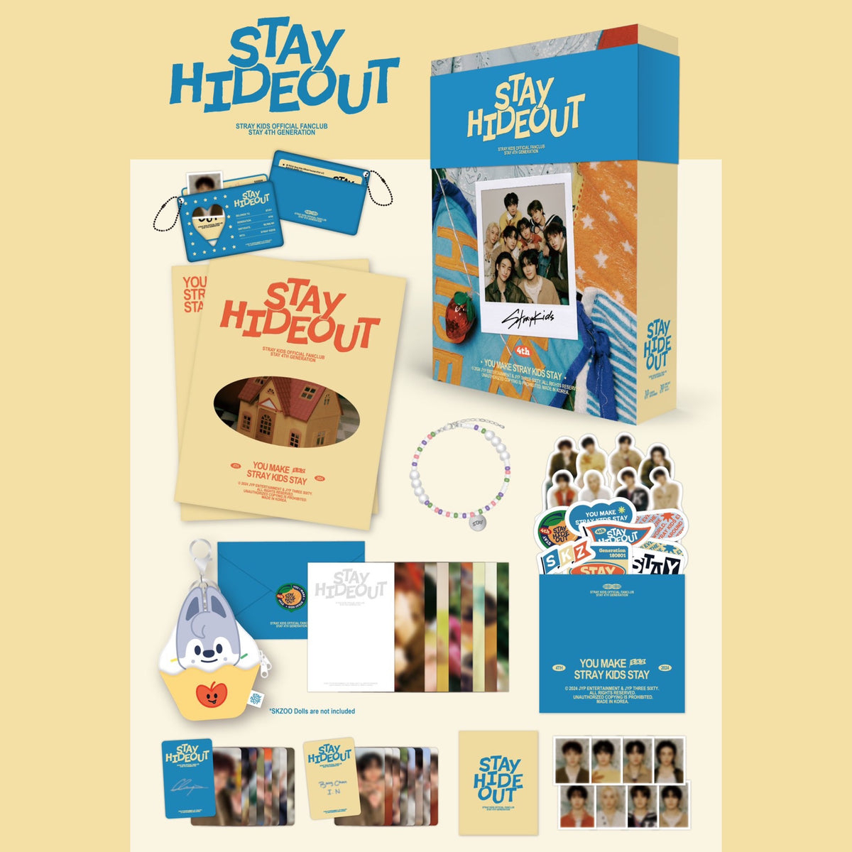 STRAY KIDS STAY HIDEOUT Official 4th Membership Kit Set – K-STAR