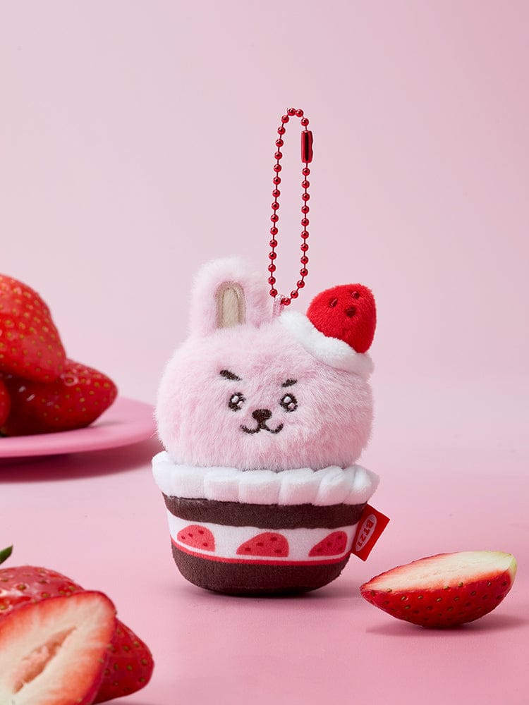 BT21 Official Strawberry Party Plush Keyring