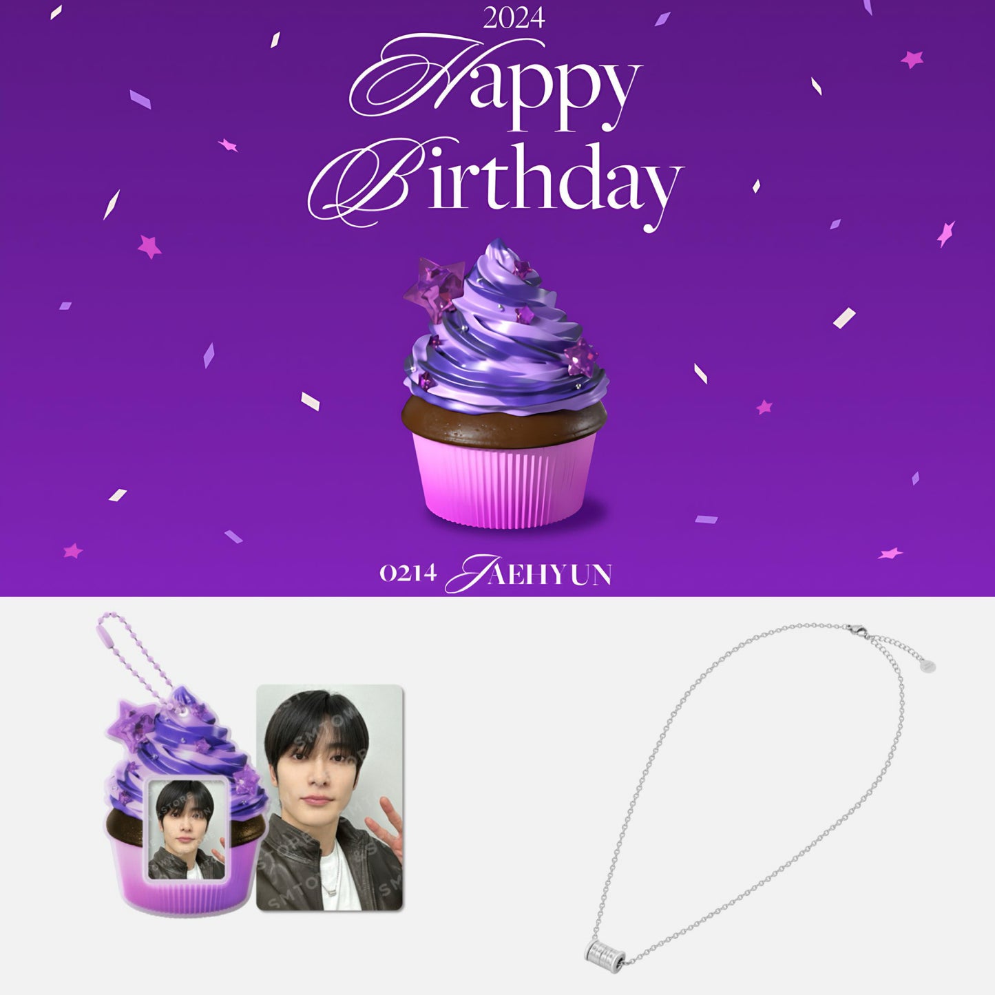 NCT JAEHYUN Official Artist Birthday Cake Holder and Necklace