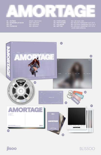 JISOO - AMORTAGE 1st Mini Album Exclusive Edition