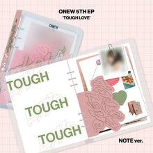 ONEW - TOUGH LOVE 5th EP Mini Album NOTE Ver