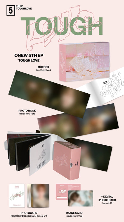 ONEW - TOUGH LOVE 5th EP Mini Album POCKET BOOK Ver