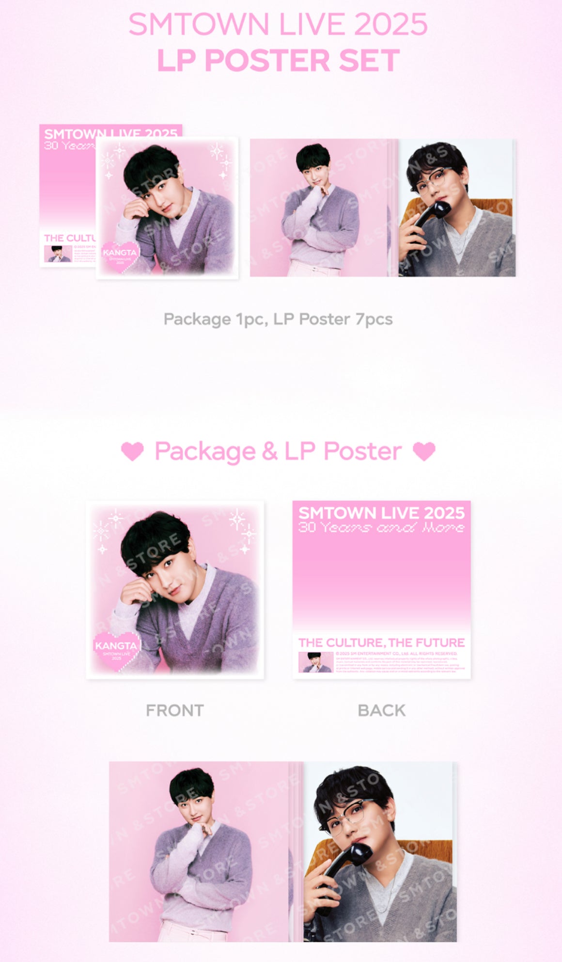 SMTOWN LIVE 2025 30 Years and More 2nd MD LP Poster Set Official