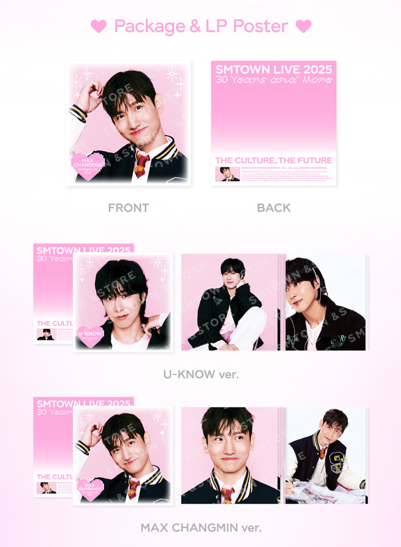 SMTOWN LIVE 2025 30 Years and More 2nd MD LP Poster Set Official
