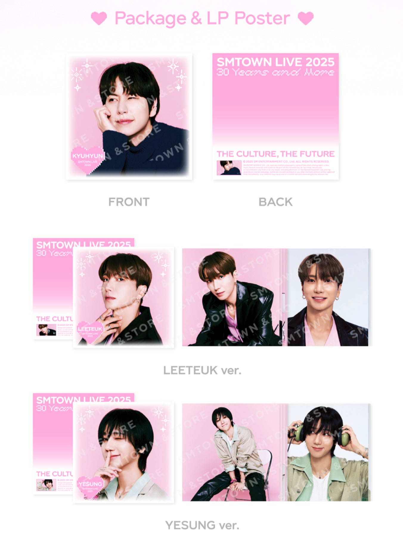 SMTOWN LIVE 2025 30 Years and More 2nd MD LP Poster Set Official MD