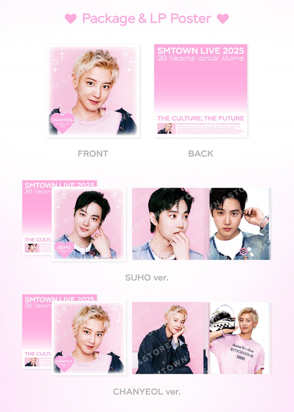 SMTOWN LIVE 2025 30 Years and More 2nd MD LP Poster Set Official