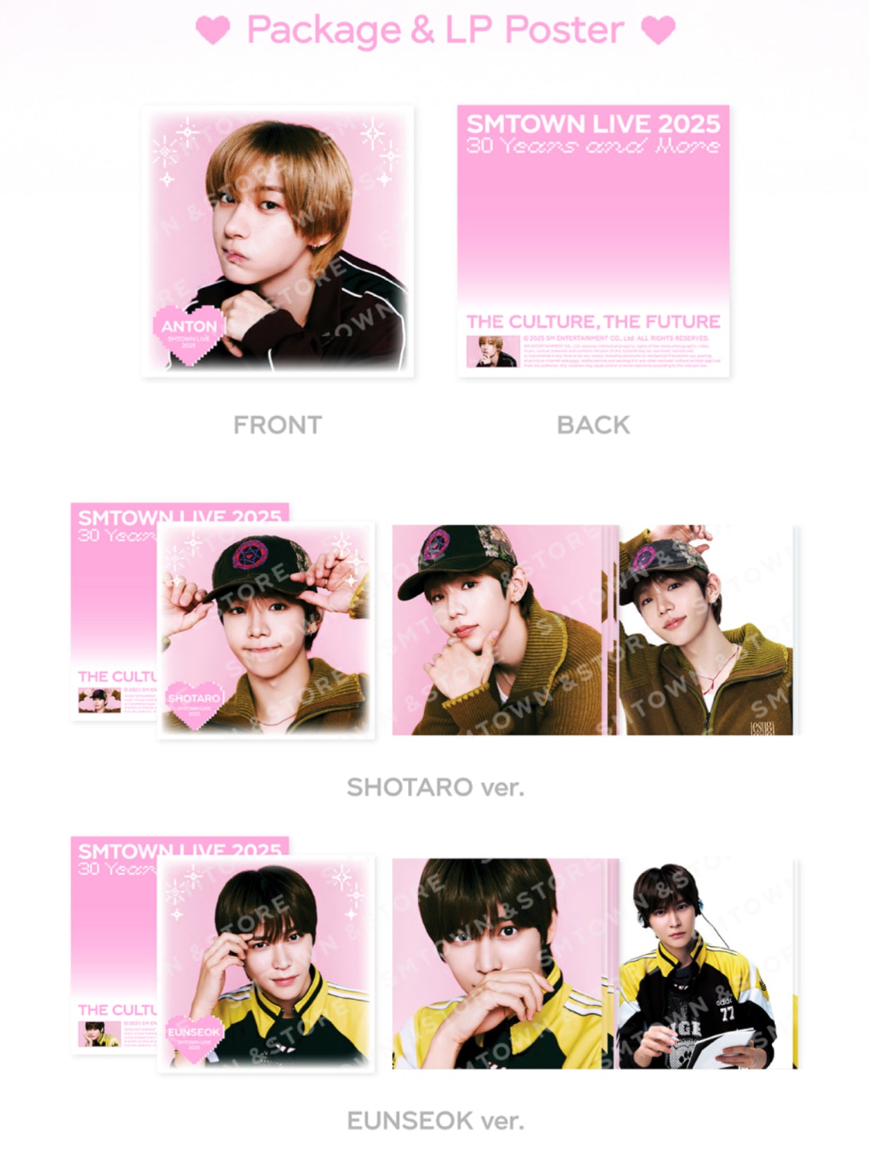 SMTOWN LIVE 2025 30 Years and More 2nd MD LP Poster Set Official