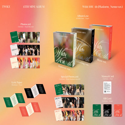 TWICE 13th Mini Album With YOU-th NEMO Version + PO Photocard