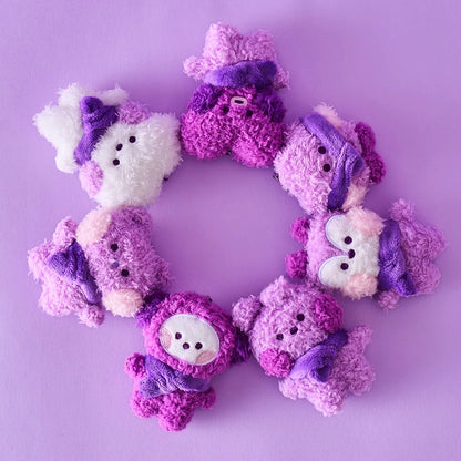 BT21 Official Mini Minini Doll Keyring Purple of Wish Edition