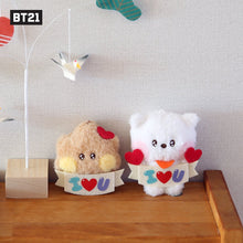 BT21 minini Official I LOVE U Plush Keyring