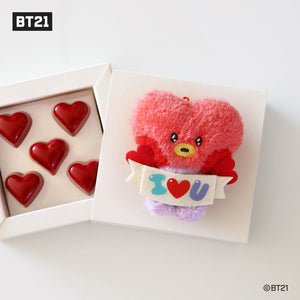 BT21 minini Official I LOVE U Plush Keyring