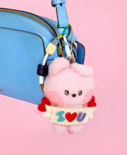 BT21 minini Official I LOVE U Plush Keyring