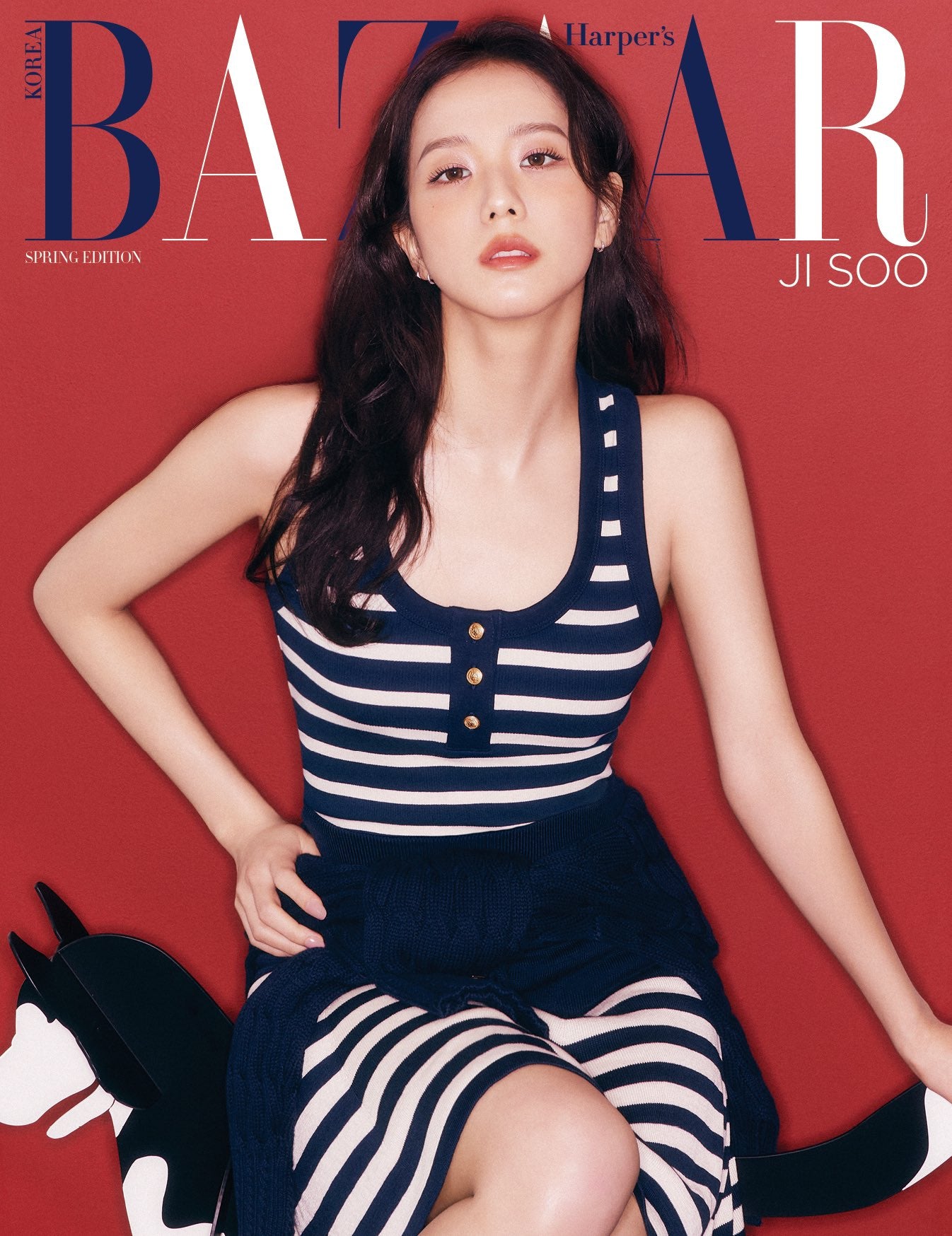 BAZAAR Korea Magazine BLACKPINK JISOO 2025 Spring Edition