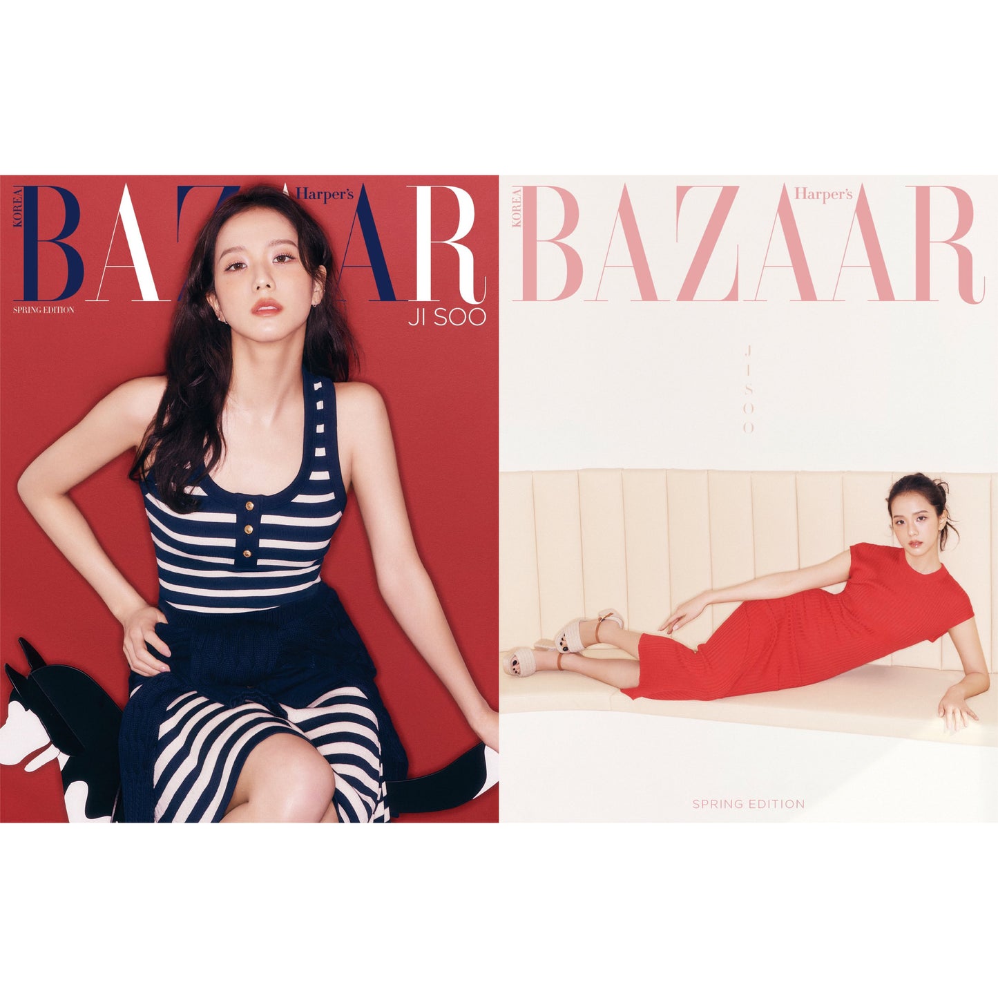 BAZAAR Korea Magazine BLACKPINK JISOO 2025 Spring Edition