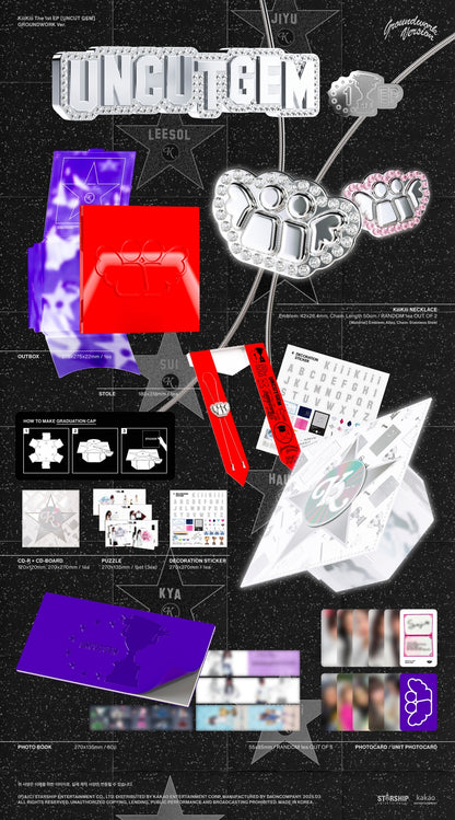 KiiiKiii- UNCUT GEM The 1st EP Album Groundwork Ver