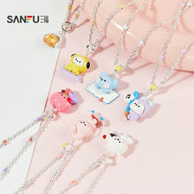 BT21 x SANFU Official 925 Silver Pin Necklace Lucky Day Ver