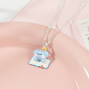 BT21 x SANFU Official 925 Silver Pin Necklace Lucky Day Ver