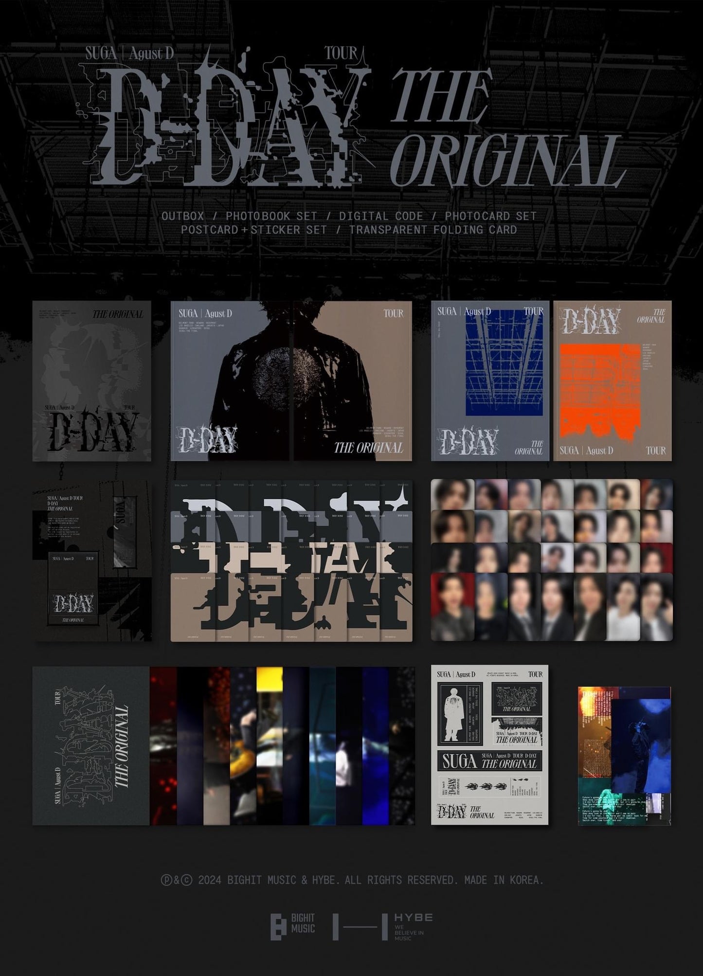 BTS SUGA D TOUR D-DAY THE ORIGINAL Digital Code + Poster Set