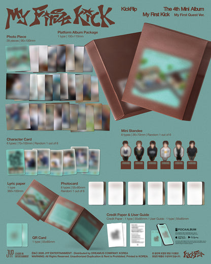 KICKFLIP - MY FIRST KICK 4th Mini Album MY FIRST QUEST Ver