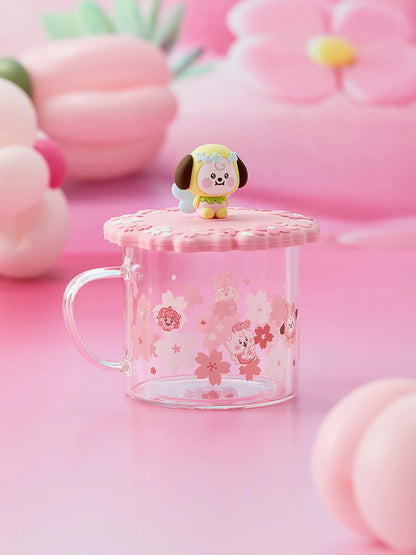 BT21 Baby Official SPRING FAIRY Glass Cup & Lid 340ml
