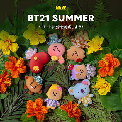 BT21 JAPAN Official SUMMER Plush Keyring