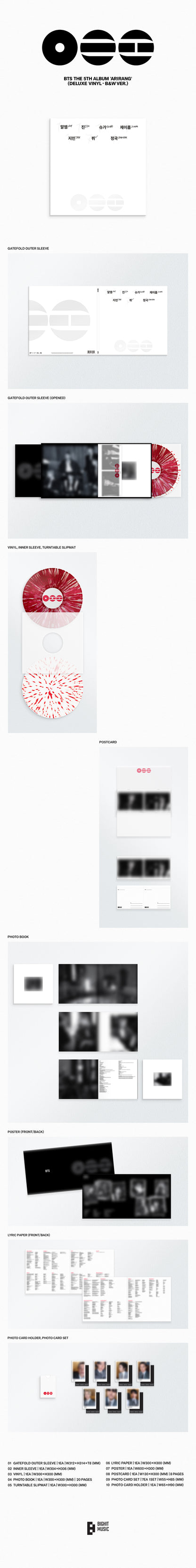 BTS - ARIRANG 5th Album DELUXE VINYL Ver.