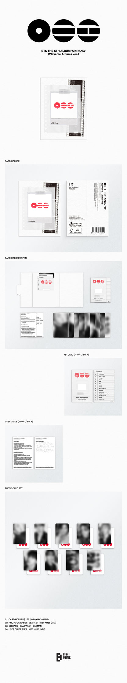 BTS - ARIRANG 5th Album WEVERSE ALBUMS Ver.