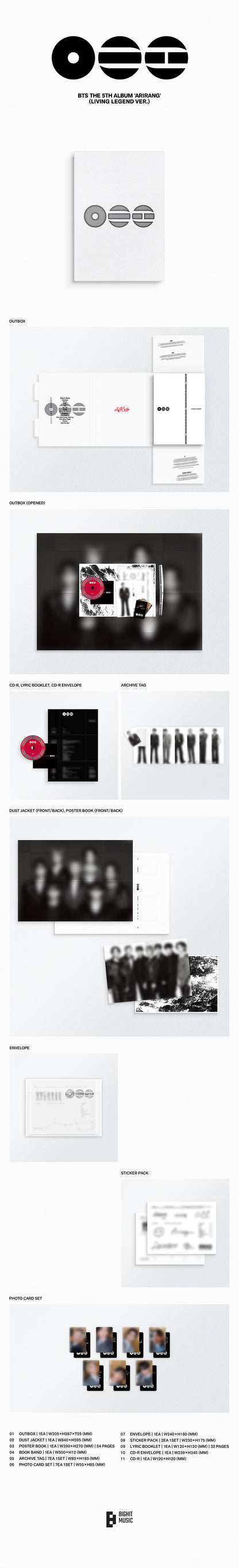 BTS - ARIRANG 5th Album LIVING LEGEND Ver.