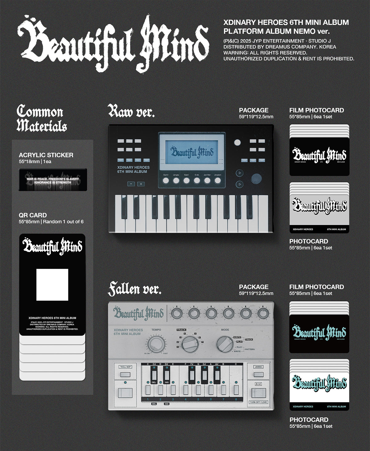 XDINARY HEROES - BEAUTIFUL MIND 6th Mini Album Platform Ver