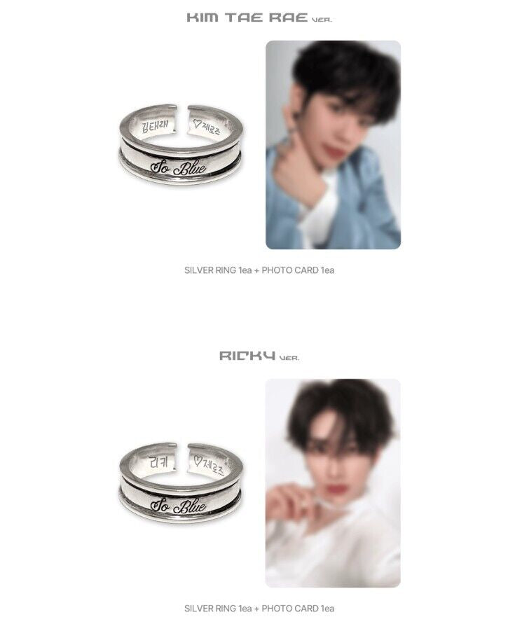 ZEROBASEONE ポップアップ blue ring ハン ユジン リング ZEROBASEONE ZB1 - BLUE PARADISE POP-UP Store Official RING (925