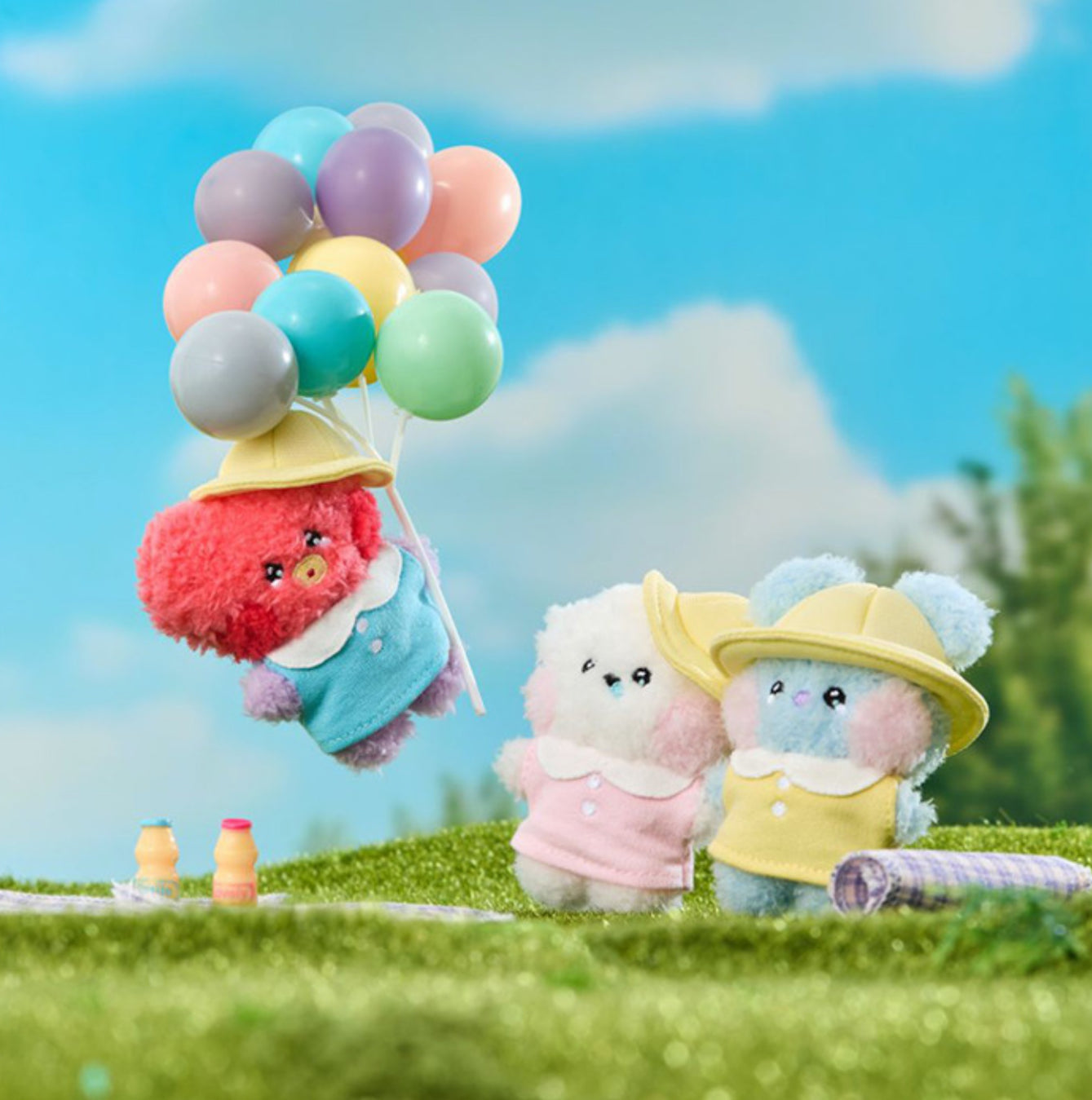 BT21 mini minini Official Picnic Mate Plush Doll