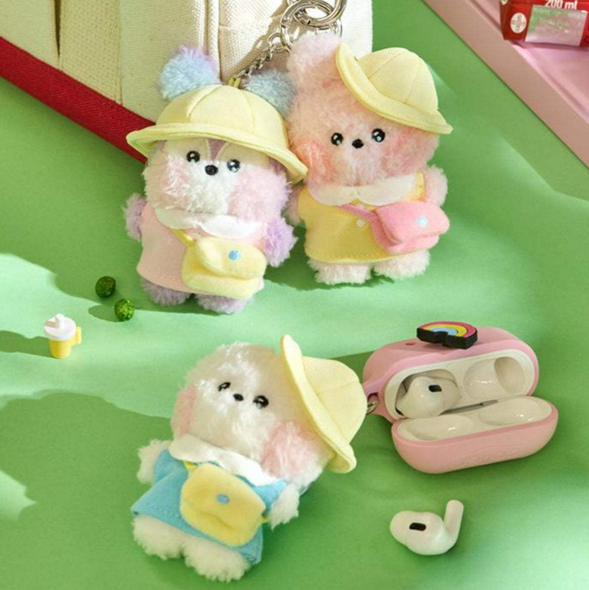 BT21 mini minini Official Picnic Mate Plush Keyring