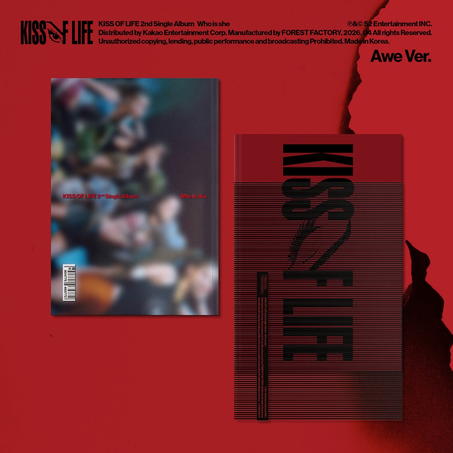 KISS OF LIFE - WHO IS SHE 2nd Single Album AWE Ver