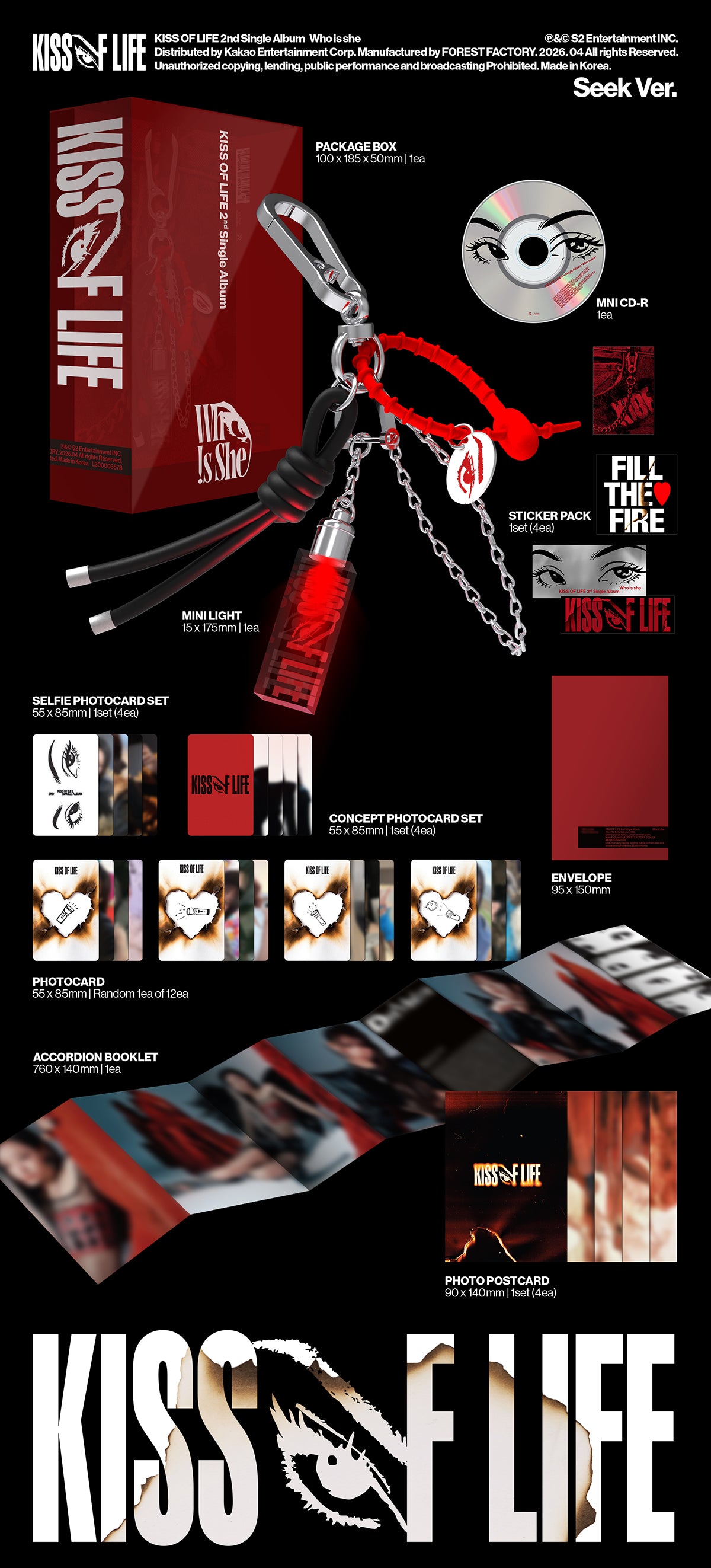 KISS OF LIFE - WHO IS SHE 2nd Single Album SEEK Ver