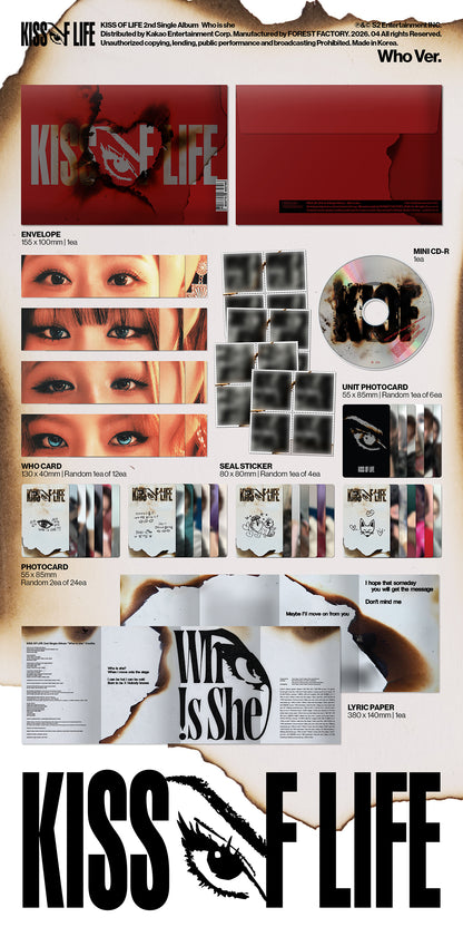 KISS OF LIFE - WHO IS SHE 2nd Single Album WHO Ver