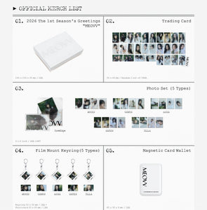 MEOVV スイン 1stEP ポップアップ キャップ特典 トレカ MEOVV The 1st Season's Greetings MEOVV Pop-Up Official MD – K-STAR