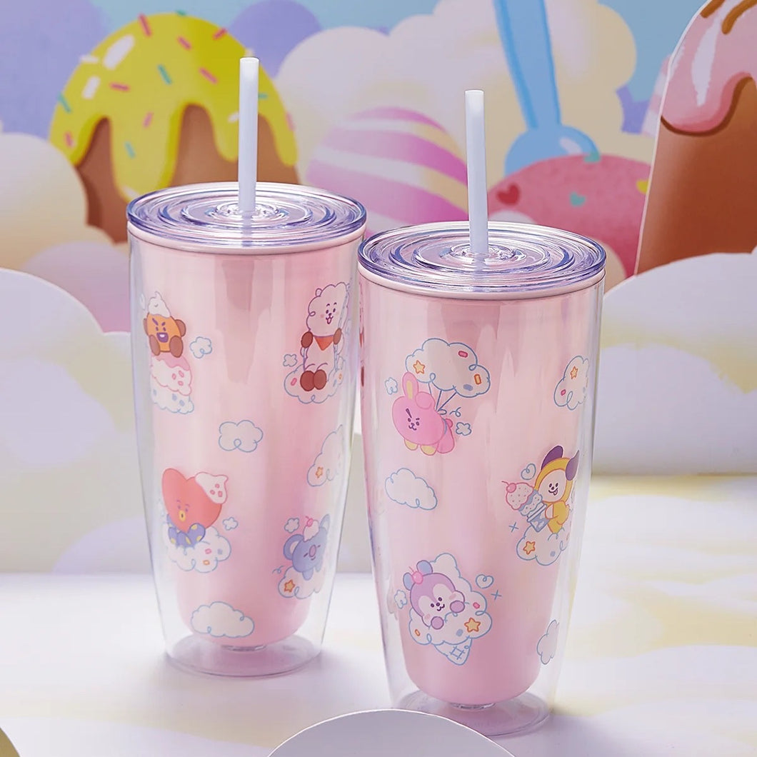 BT21 Official On The Cloud Double Wall Cold Cup 720ml