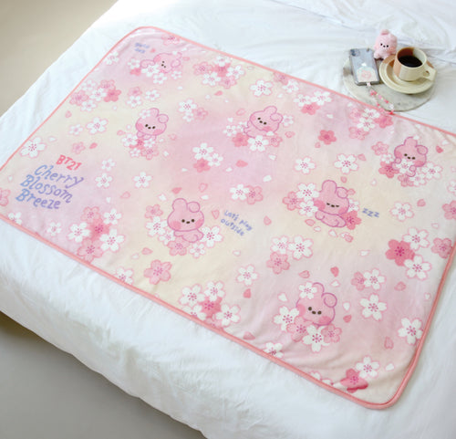 BT21 minini Official Cherry Blossom Blanket