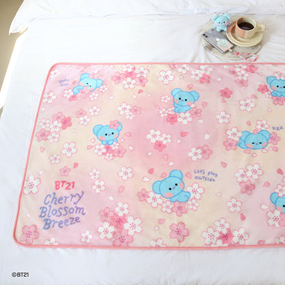 BT21 minini Official Cherry Blossom Blanket