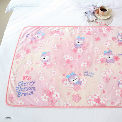 BT21 minini Official Cherry Blossom Blanket