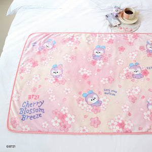 BT21 minini Official Cherry Blossom Blanket