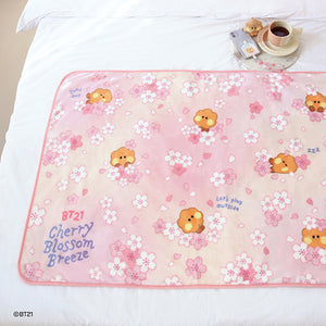 BT21 minini Official Cherry Blossom Blanket