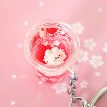 BT21 minini Official Cherry Blossom Water Keyring