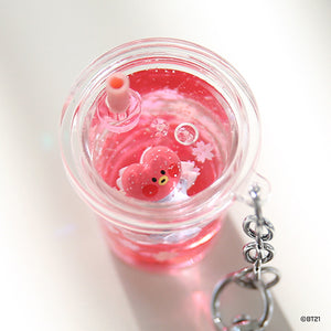 BT21 minini Official Cherry Blossom Water Keyring