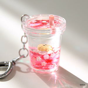 BT21 minini Official Cherry Blossom Water Keyring