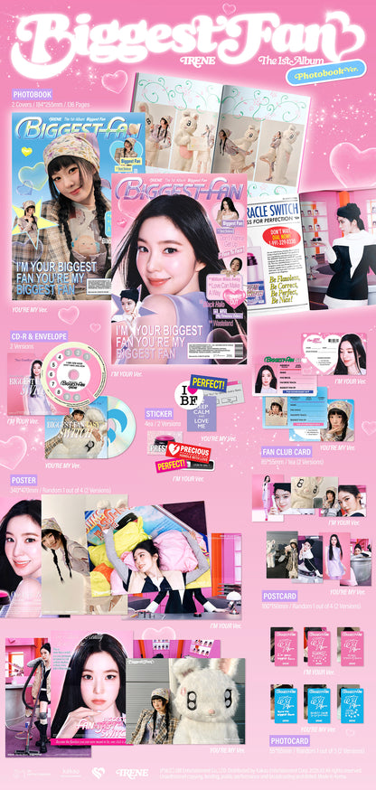 RED VELVET IRENE - BIGGEST FAN 1st Album PHOTOBOOK Ver