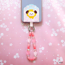 BT21 minini Official Cherry Blossom Phone Tag Holder